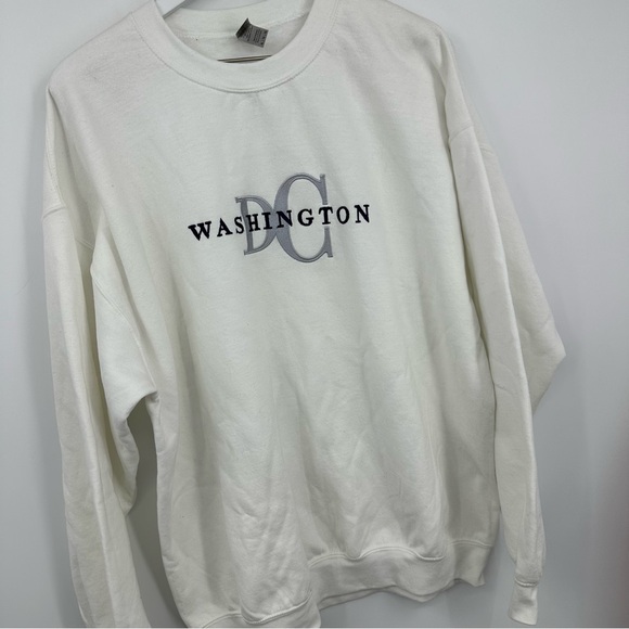 Vintage Y2K Washington DC Crewneck Sweatshirt Size XL Streetwear Early 2000s - Picture 3 of 7